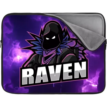 pouzdro na notebook Sablio Obal na notebook FORTNITE RAVEN Fialová bouře - 17