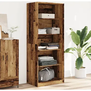 Příborník a kredenc zahrada-XL Šatní skříň old wood 80 x 50 x 200 cm kompozitní dřevo 3307727