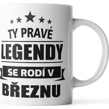 Sablio Hrnek Ty pravé legendy se rodí v březnu - 890 ml - XXL