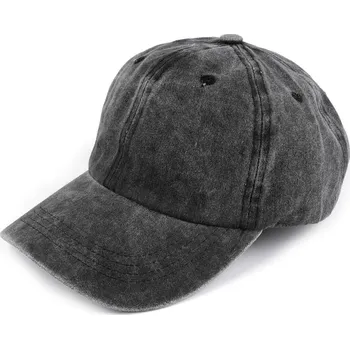 Kšiltovka Bavlněná kšiltovka unisex, velké, 1 šedá tmavá