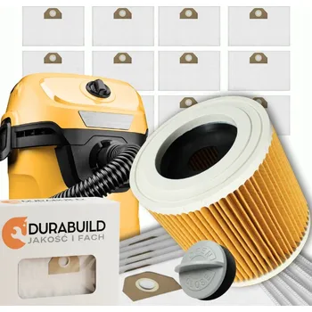 Obraz SADA 12X SYNTETICKÝCH SÁČKŮ DO VYSAVAČE KARCHER WD3 WD2 + VÝKONNÝ FILTR