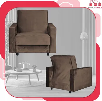 Křeslo Rozkládací křeslo Family Meble hnědé