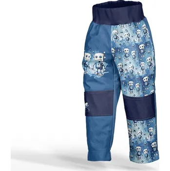 2. Třída - Panel se střihem 86 softshell kalhoty modří roboti