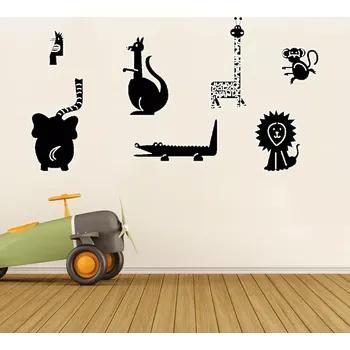 samolepka Sablio Samolepka na zeď: Dětská zvířátka