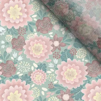 Měkký tyl květiny Lucy na olivové