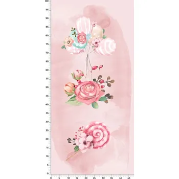 Panel na fusak z kočárkoviny 50x100 Tanečnice růžové "B"