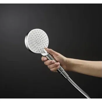 Sprchový set Sprchová souprava HANSGROHE CROMETTA VARIO 2JET 3-dílná, ruční sprcha pr. 110 mm, 2 proudy, tyč, hadice, bílá/chrom