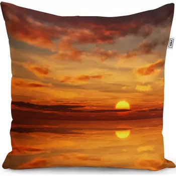 Polštář Sablio Polštář Oranžové slunce - 40x40 cm
