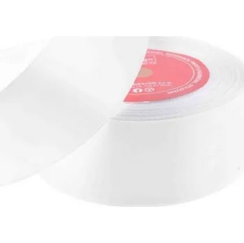 Stuha Stuha saténová 38mm/32m&nbsp;- bílá - 601350