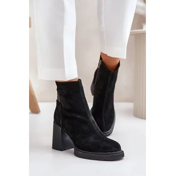 Dámské polobotky Dámské semišové podpatky 9 cm - Ohřívač deka Step in style, 40 i240_201684_2:40