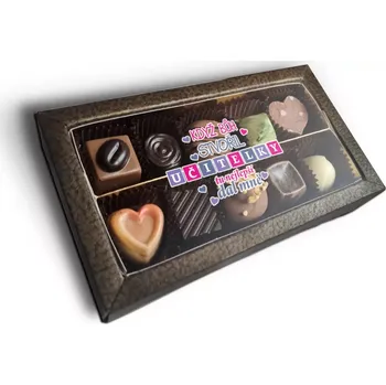 Bonboniéra Sablio Pralinky Když Bůh stvořil učitelky - 10 ks pralinek