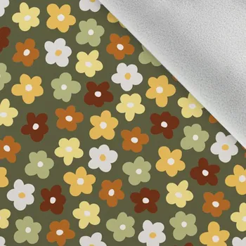 Softshell zimní květinové záhony tmavé