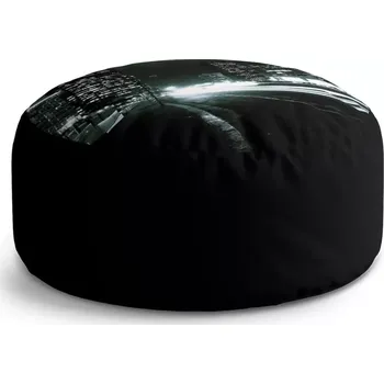 Taburet Sablio Taburet Circle Noční ulice: 38x48 cm