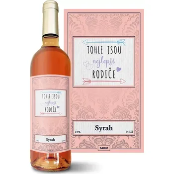 Víno Sablio Růžové víno Tohle jsou nejlepší rodiče: 0,75 l