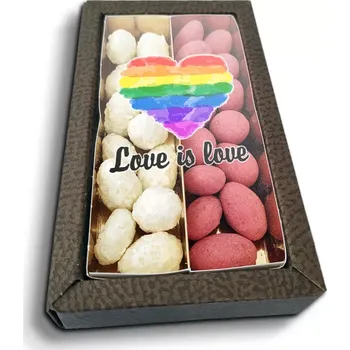 Čokoláda Sablio Mandle v čokoládě Love is Love - 2x 80g