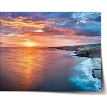 Plakát Sablio Plakát Západ slunce nad mořem - 120x80 cm