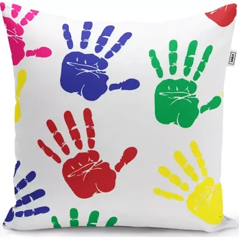 Polštář Sablio Polštář Barevné otisky - 40x40 cm