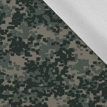 Látka softshell zimní pružný maskáč pixel zelený