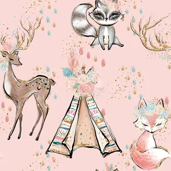 Látka letní softshell indiana girl pink