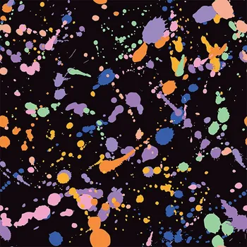 Funkční úplet na trička fluo cákance na černém