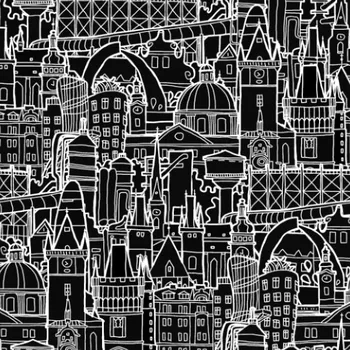 Designová podšívka I love Czech Republic černá