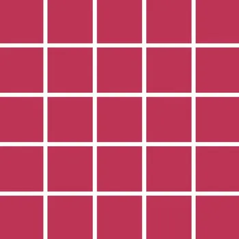 Úplet Punto di Roma mřížka bílá na amarantové