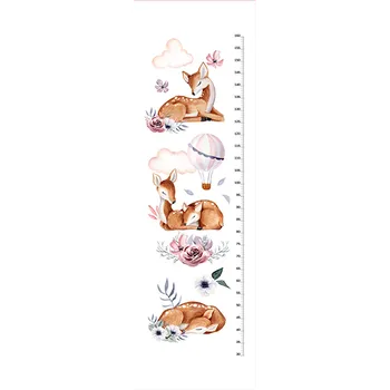 Panel dětský metr na zeď / nepromokavý polyester nature/příroda