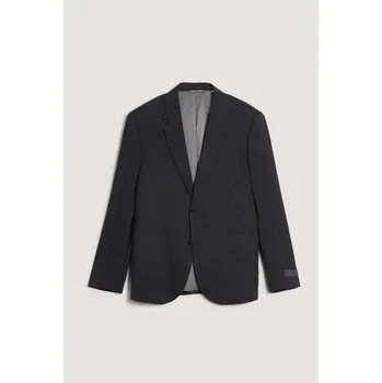 Pánské sako SAKO GANT TWO-TONE JERSEY PIQUE BLAZER ANTRACIT MELANGE