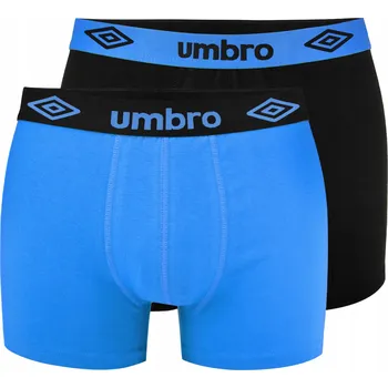 Boxerky UMBRO Pánské boxerky 2 kusy Bavlna Černá Modrá Velikost M