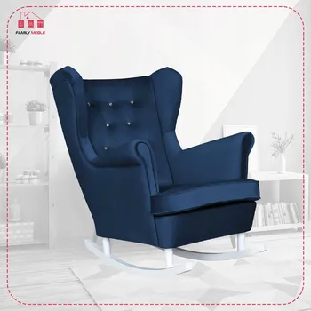 Křeslo Houpací křeslo Family Meble modré