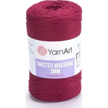 Příze Pletací příze YarnArt TWISTED MACRAME 3mm 781 bordó, 250g/195m