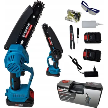 Motorová pila Aku řetězová pila Bavaria 1000 W 21 V 15 cm