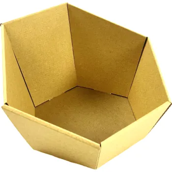 Dárkový potravinový koš Dárkový koš hexagon - 191x157x155 mm 10 ks