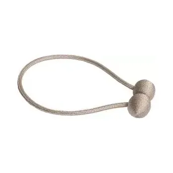 Příslušenství pro záclonu a závěs Sablio Dekorační úvaz na závěsy s magnetem - 1 pár - světle hnědá