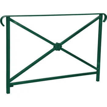 Zábradlí Procity Zábradlí Héritage, délka 1500 mm, dvě madla, jednoduchý kříž s růžicí, barva zelená RAL6005