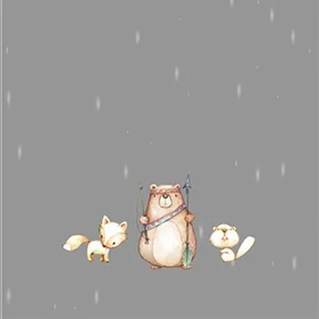 Látka kočárkovina PANEL D 40x50 indian bear - one