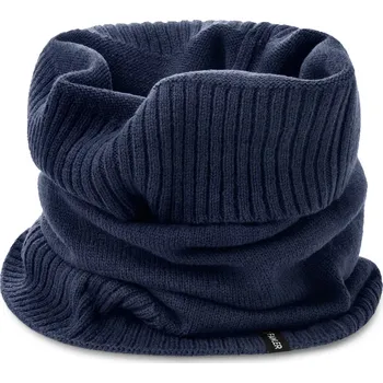 Šála Kaleb | Tmavě modrá trubicová šála Kane z merino vlny - Fawler