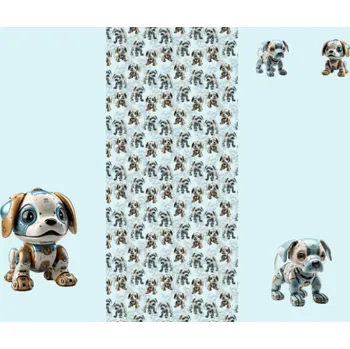 Panel na fusak z nepromokavého polyesteru 155x120 robot pes