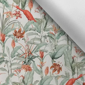 Látka s potiskem kočárkovina TD/NS Ibis bílý