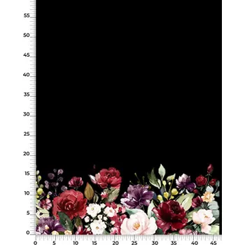 Panel na fusak z kočárkoviny 50x55 zlaté květy "D"