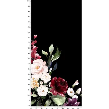 Panel na fusak z kočárkoviny 50x100 zlaté květy "A"