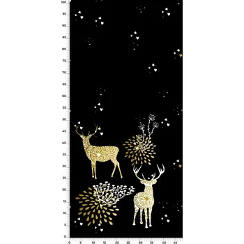 Panel na fusak z nepromokavého polyestru 50x100 zlatí jeleni "A"