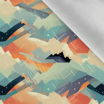 Látka softshell zimní bouře