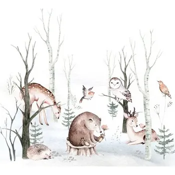 Imitace bavlněného plátna PANEL M 40x40 v lese