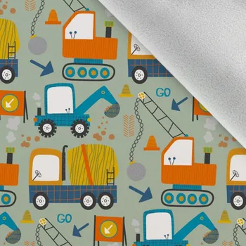 Softshell zimní bagr šedozelený