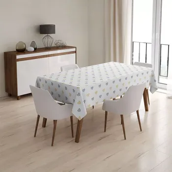 ubrus Sablio Ubrus Malované srdce na bílé - 90x90 cm