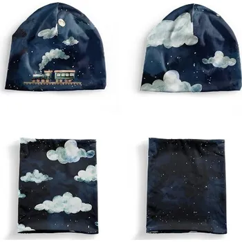 Panel se střihem S funkční úplet STRONG set čepice a nákrčník noční vláček