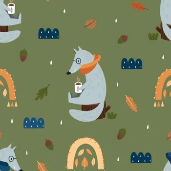 Funkční termo úplet s počesem vlk na podzim