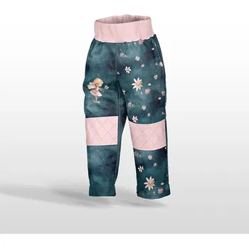 Panel se střihem 164 softshell kalhoty růžová víla