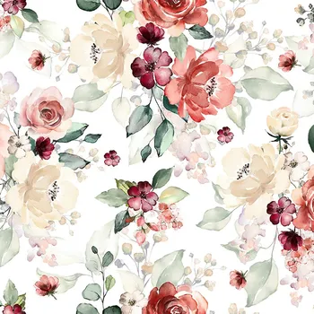 Hladký šifon/ silky romantické růže